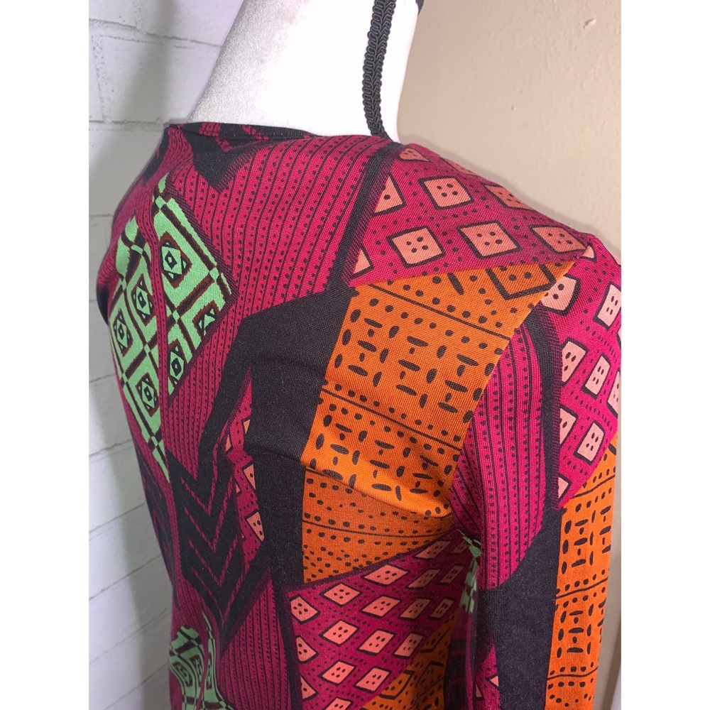 DIANE VON FURSTENBERG DVF Tribal Print Dress 2 - Picture 6 of 9